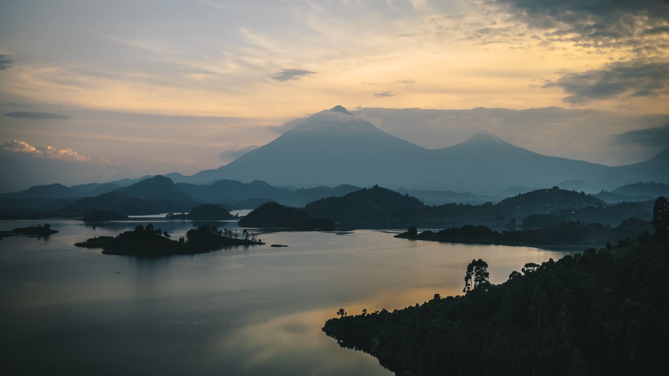 African destination at dusk
